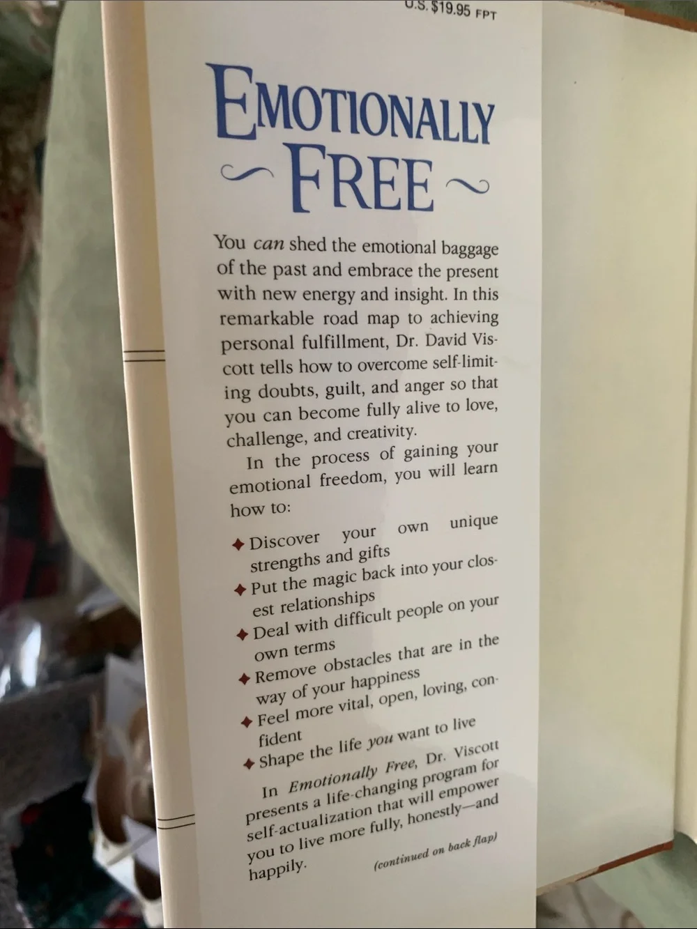 Signed by David Viscott, M.D. - Emotionally Free 1992